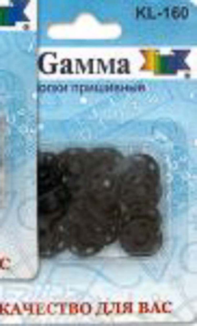 Кнопки пришивные Gamma d16 мм 10шт.черные