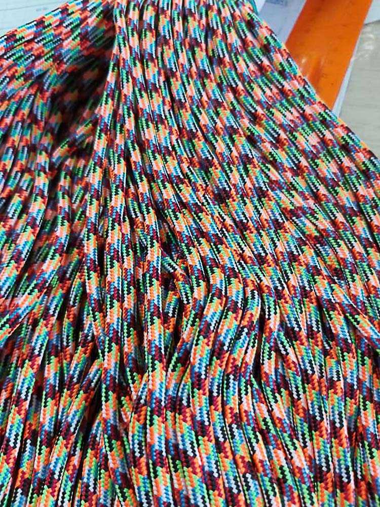 Шнурки круглые армированные 110 см, разноцветные, 20 шт/упак