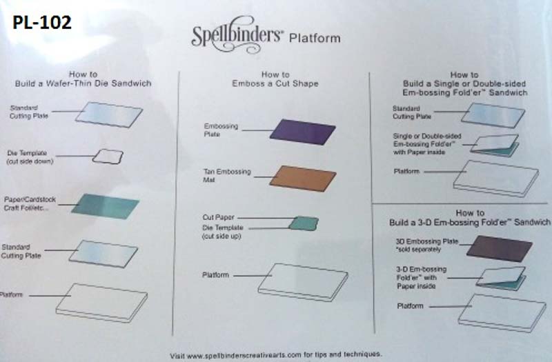 Платформа стандартная Spellbinders Platinum 21,9см х 32,9см х 1,6см