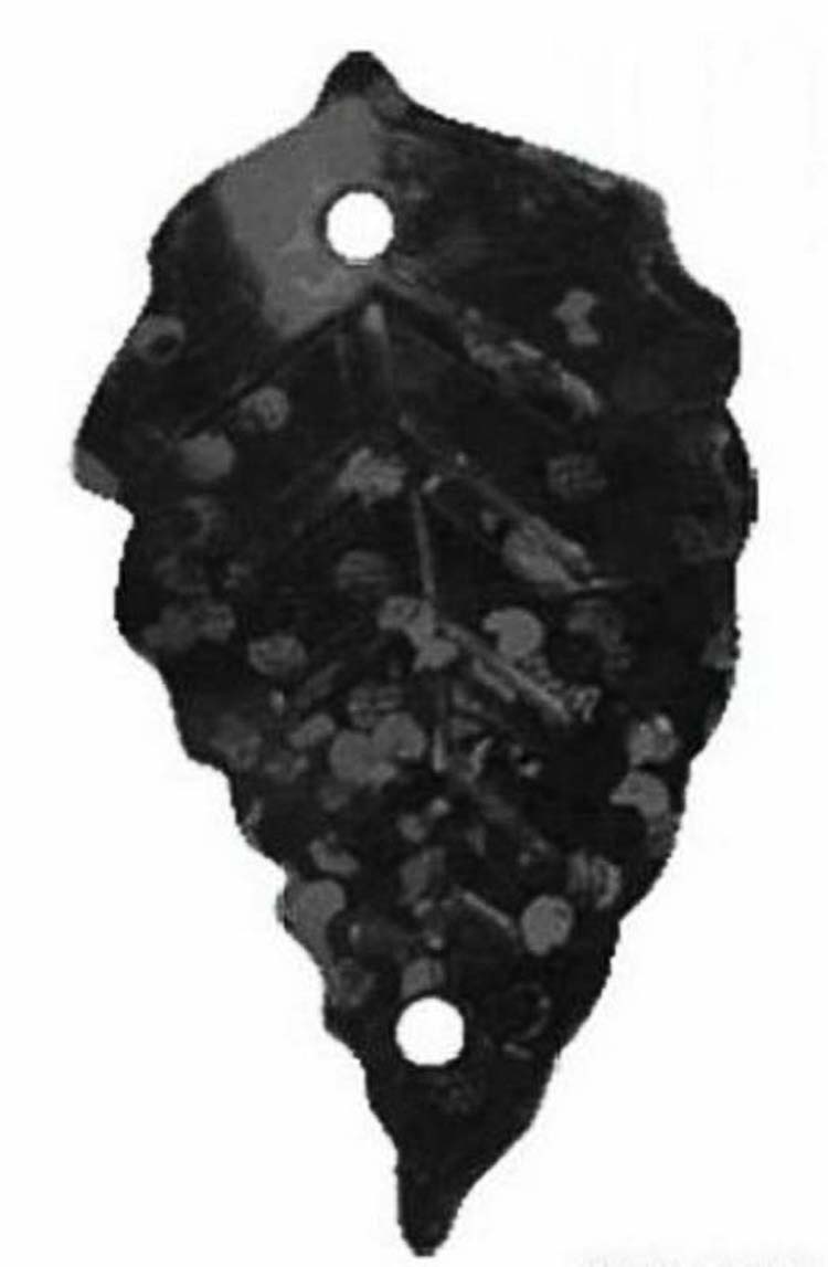 Пайетки АСТРА 7700478-А50 листочки 13х25мм, 10г, цвет: черный голограмма