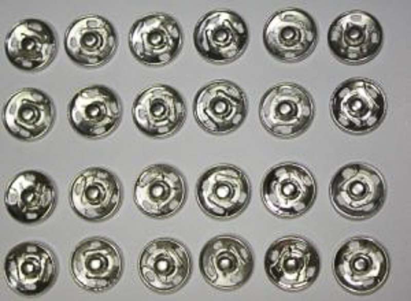 Кнопки пришивные металлические 0300-5100, №0, d0,8 мм 1 карт/36 шт (никель)