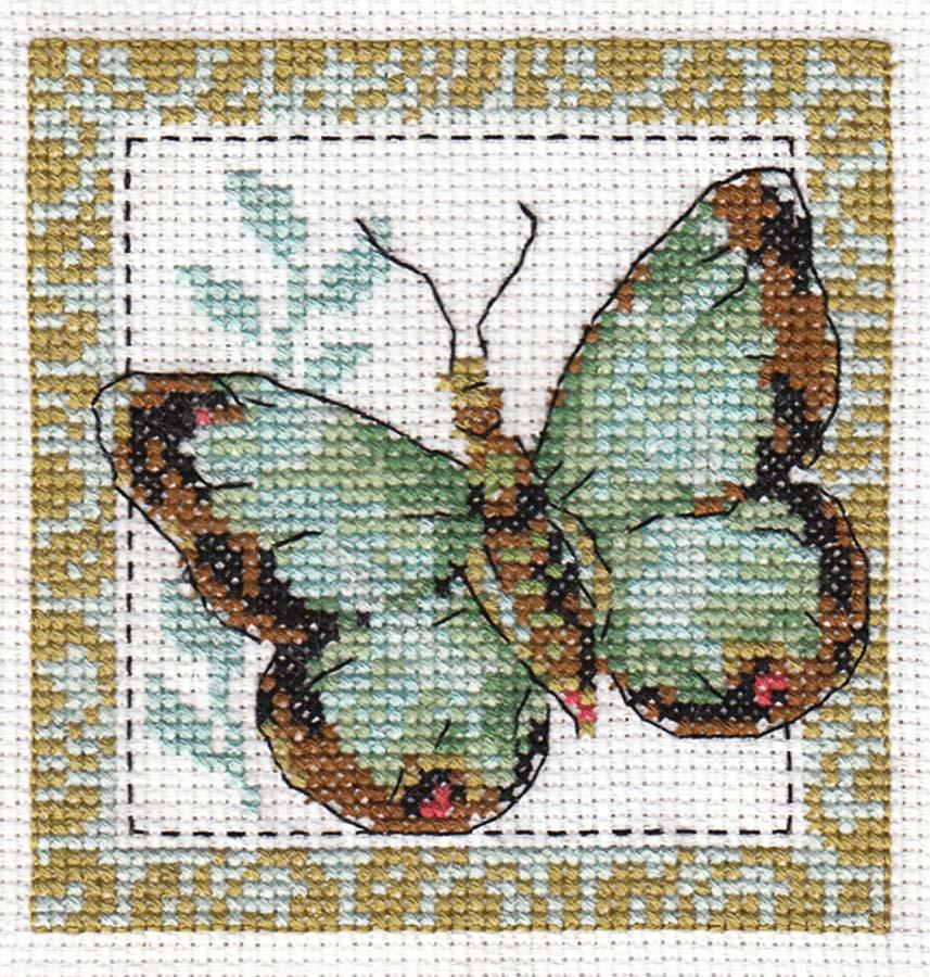 Klart набор для вышивания 5-056 "Бабочка салатная"