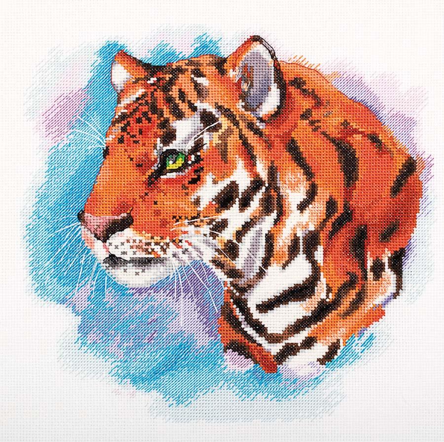 Набор для вышивания PANNA J-7332 "Акварельный тигр"