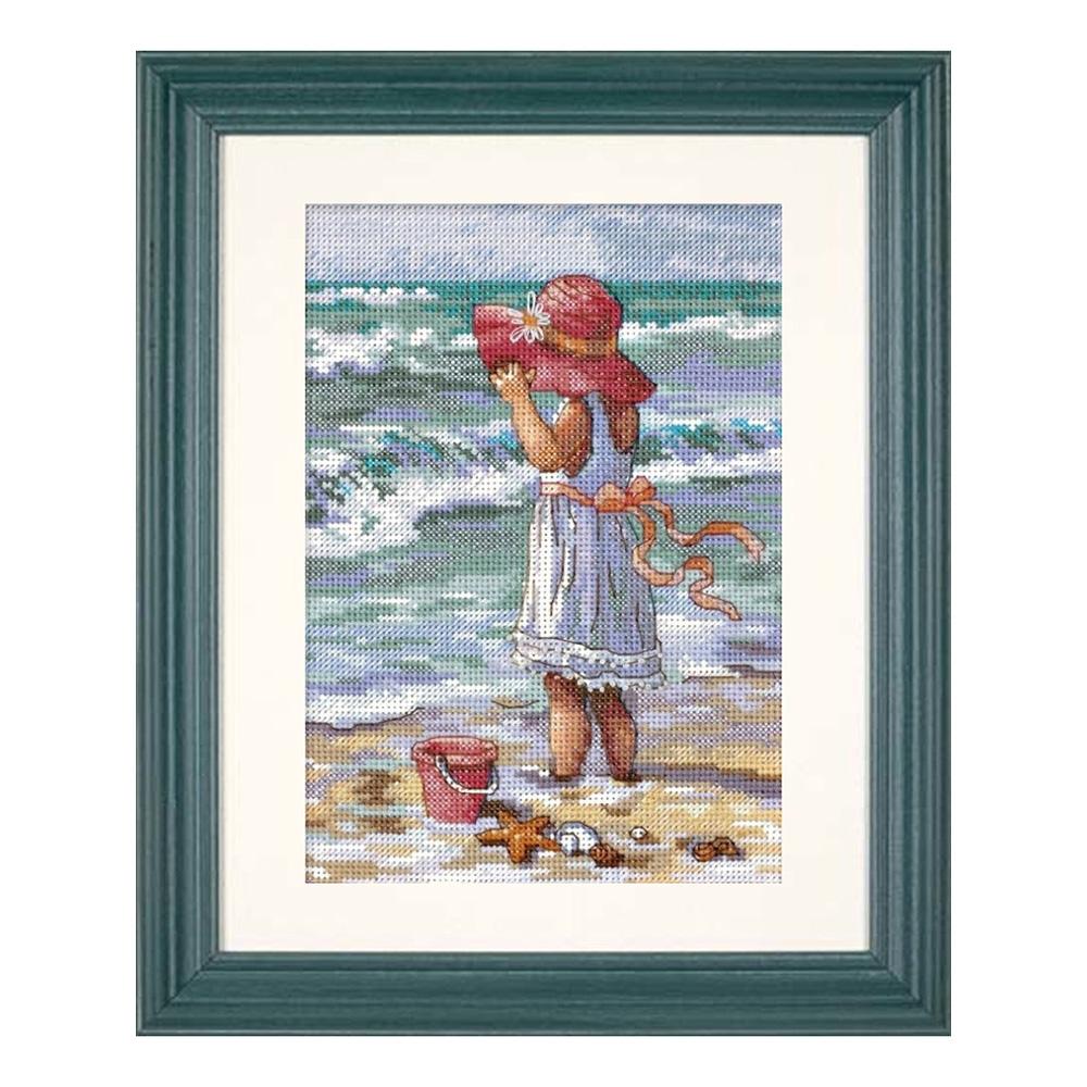 Набор для вышивания DIMENSIONS 65078 "Девочка на пляже"