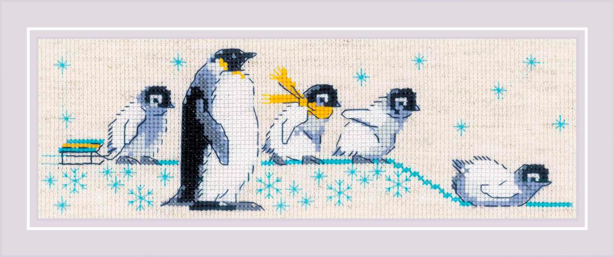 Набор для вышивания RIOLIS Сотвори Сама 1975 "Пингвинчики"