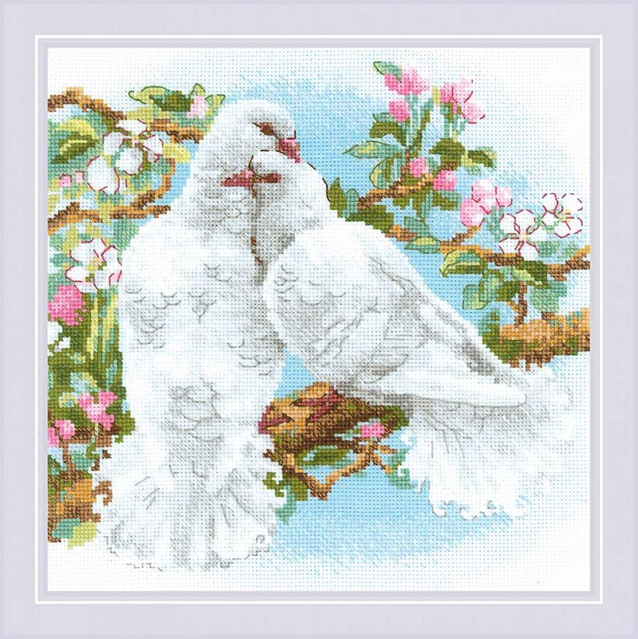 Набор для вышивания RIOLIS Сотвори Сама 1856 "Белые голуби"