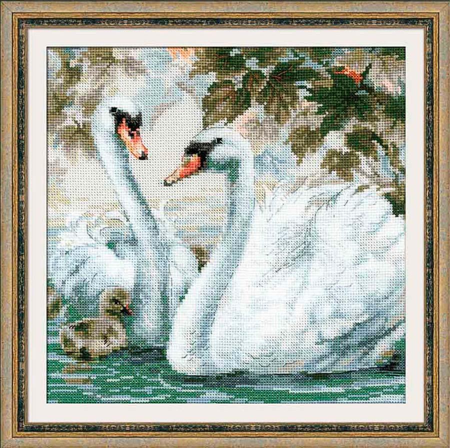 Набор для вышивания RIOLIS Сотвори Сама 1726 "Белые лебеди"