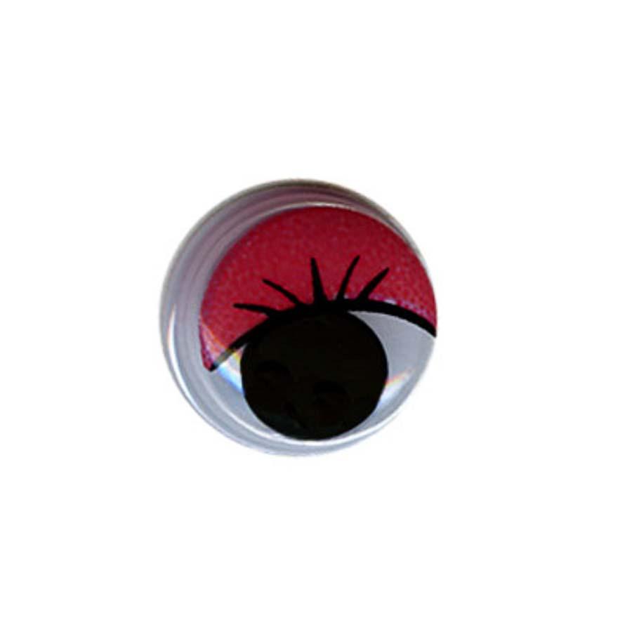 HobbyBe MER-10 Глаза круглые с бегающими зрачками цв. d 10 мм 50 шт.