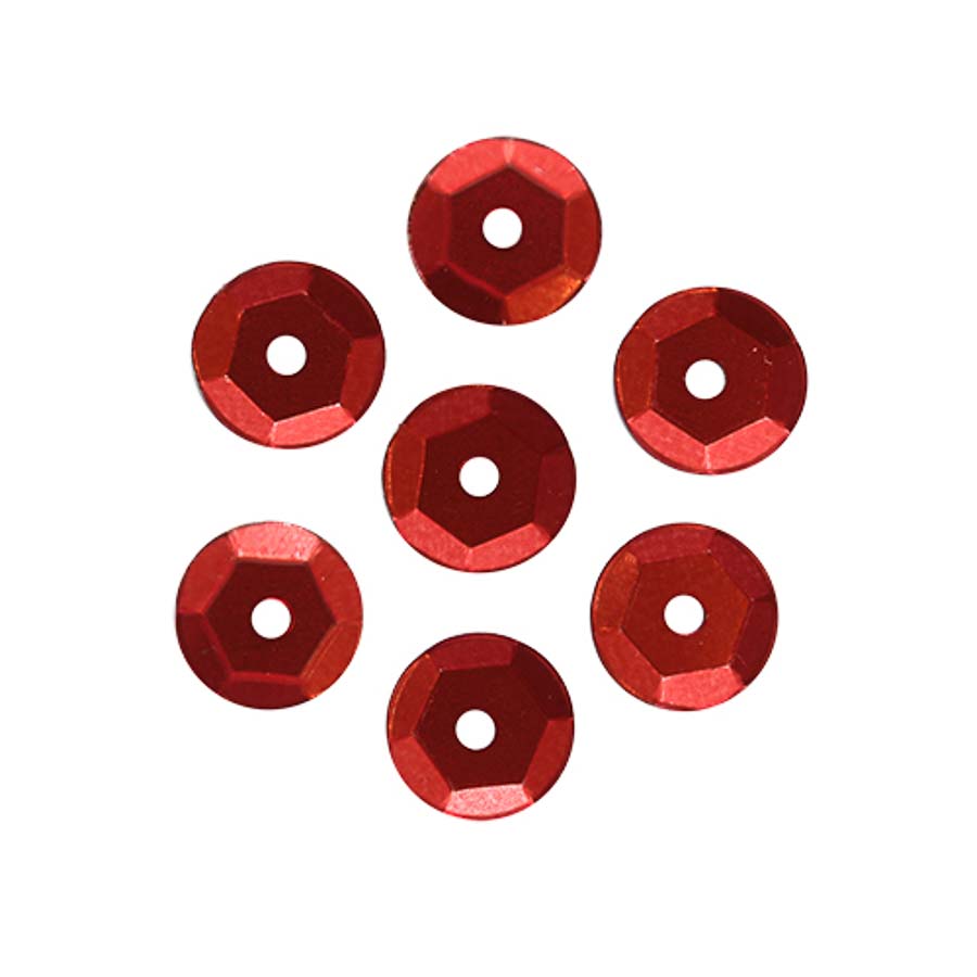 Пайетки АСТРА граненые 6мм 10г 7700472-1503 (матовый красный)