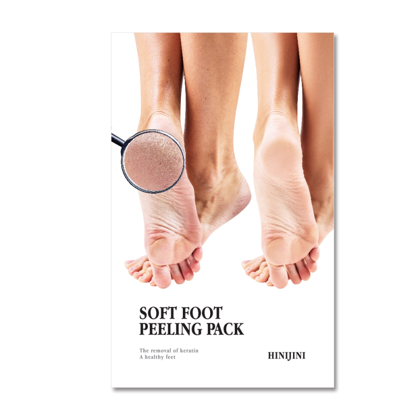 Отшелушивающая маска-носки для ног Hinijini Soft Foot Peeling Pack