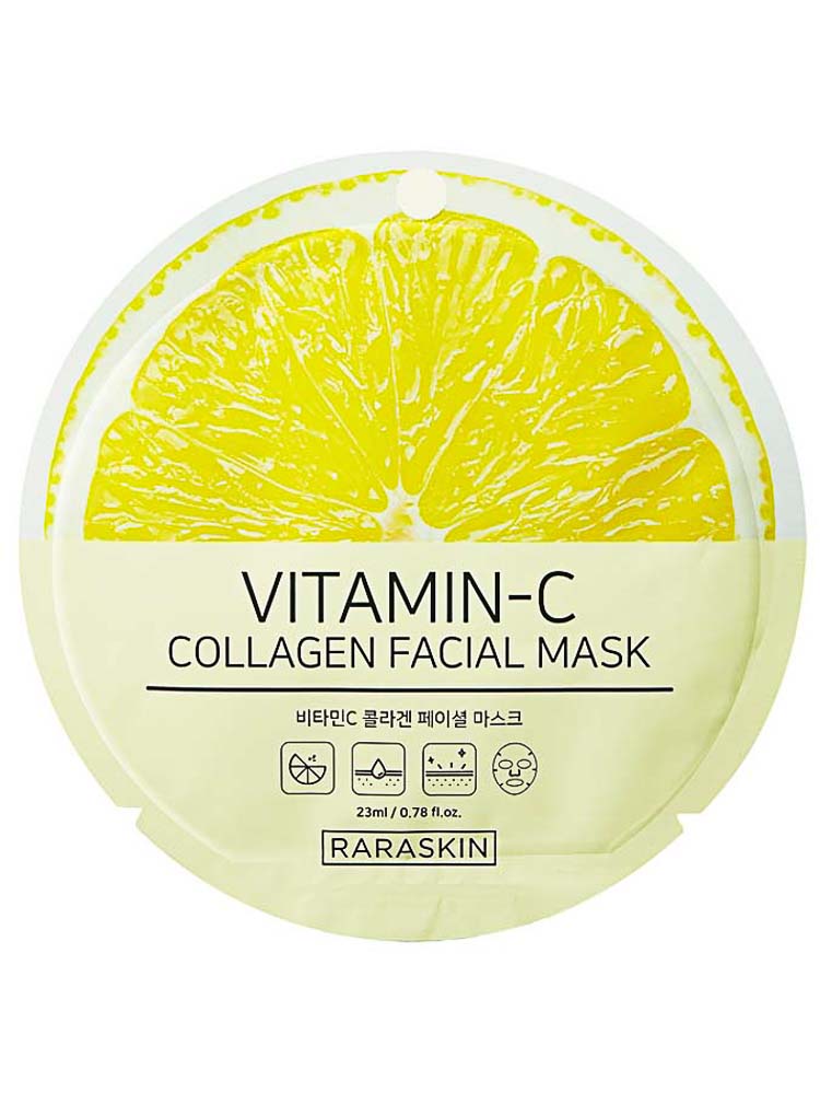 Коллагеновая тканевая маска для лица с витаминами RARASKIN RAA005