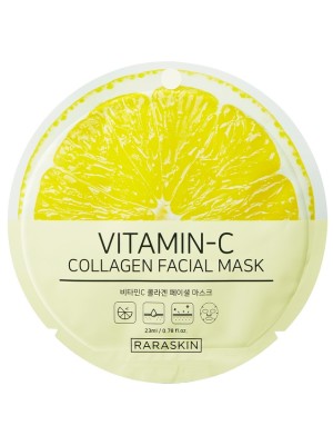 Коллагеновая тканевая маска для лица с витаминами RARASKIN RAA005