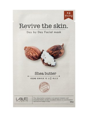 Тканевая маска для лица с маслом ши Revive the skin LABUTE CM110