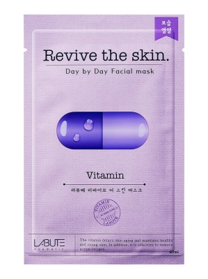 Тканевая маска для лица с витаминами Revive the skin LABUTE CM102