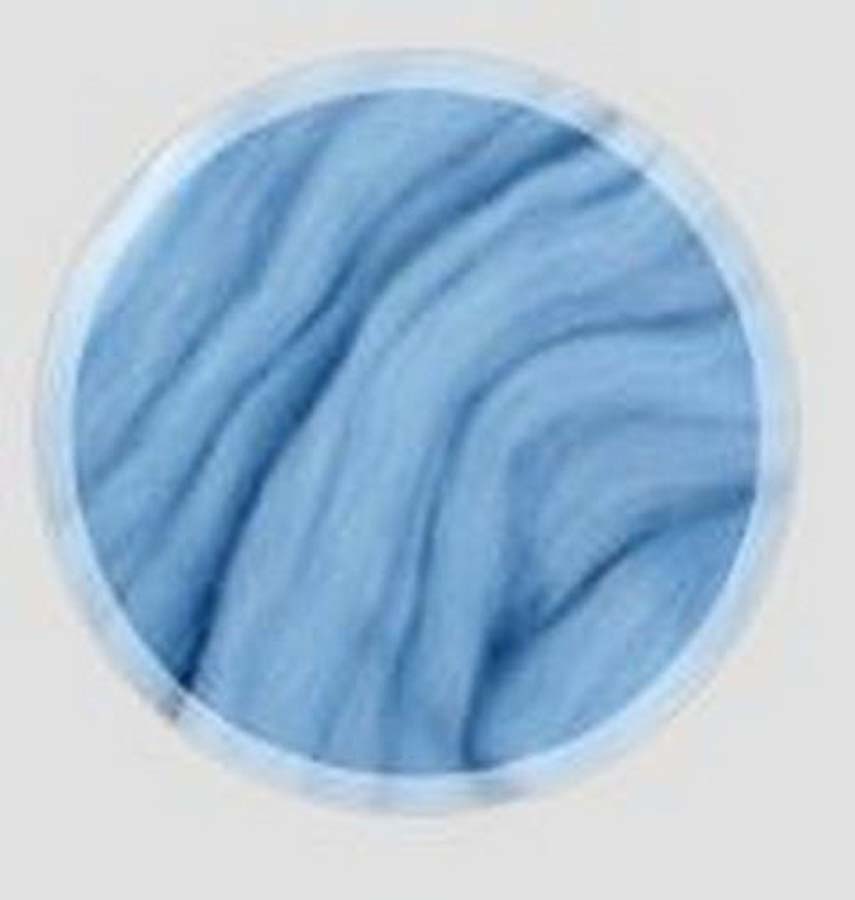 Шерсть для валяния 100% тонкая шерсть, 50 г, №005 голубой, упак (10шт.)