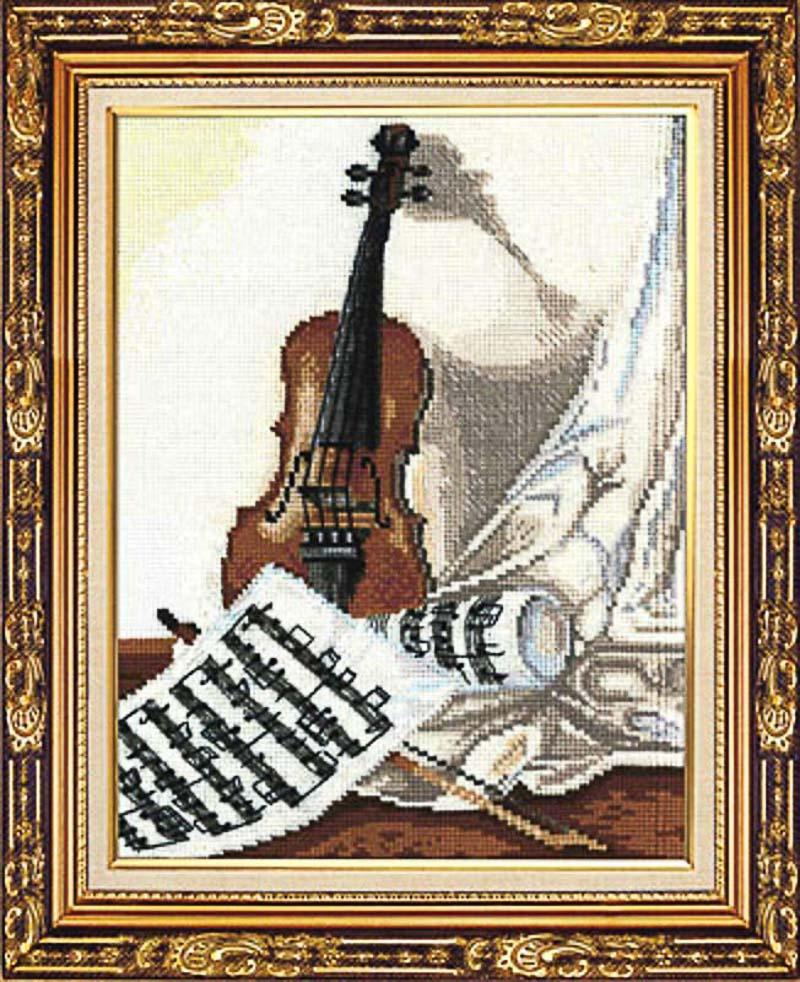 Набор для вышивания Сделай своими руками №71 М-22 "Мелодия для скрипки" 21х29 см