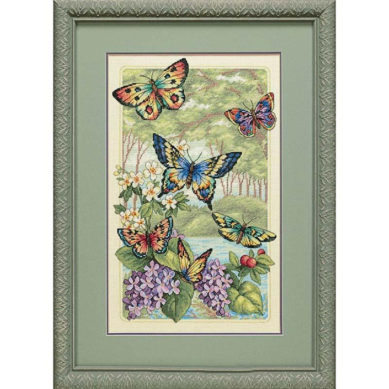 Набор для вышивания DIMENSIONS 35223 "Лес бабочек"