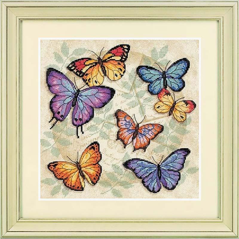Набор для вышивания DIMENSIONS 35145 "Множество бабочек"