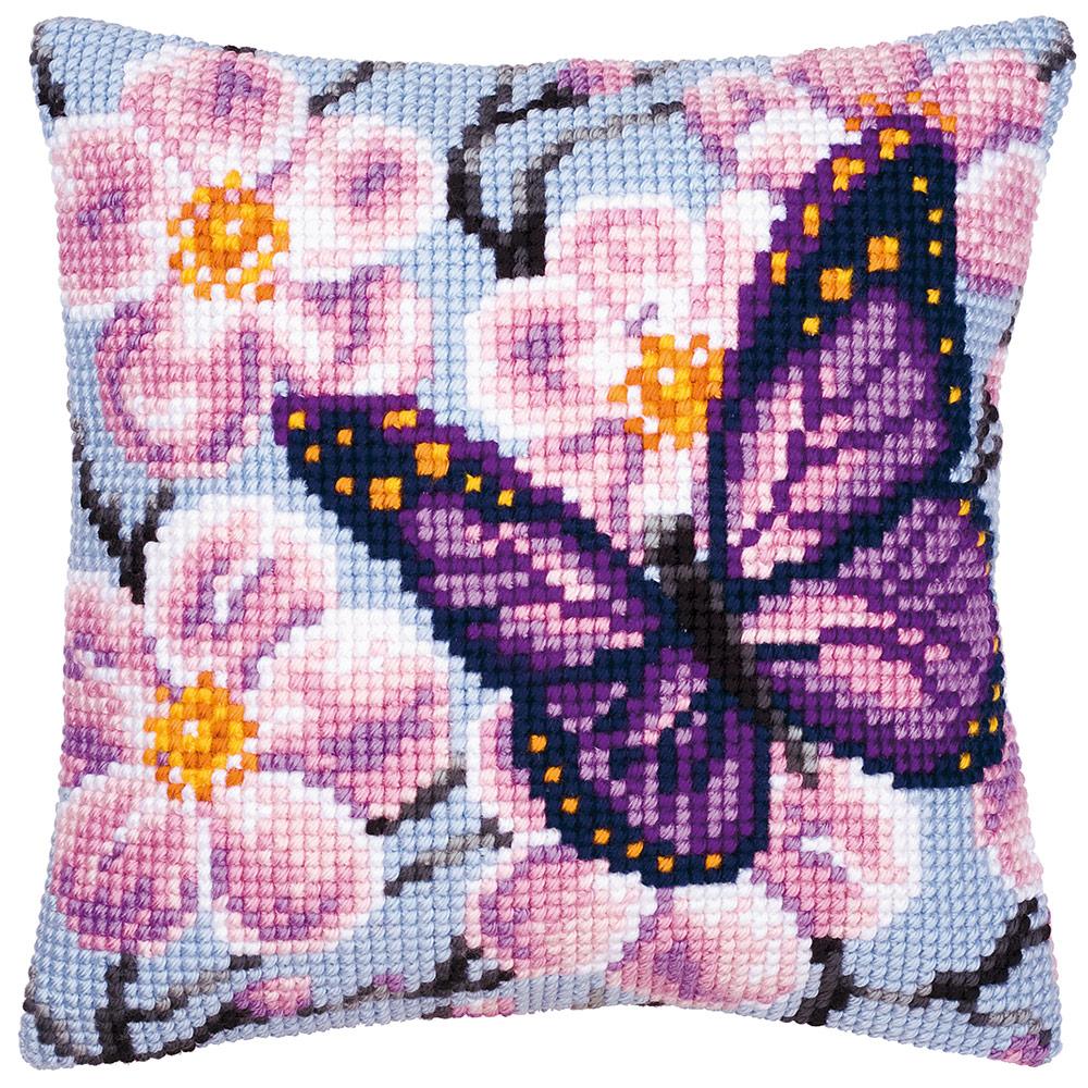 Набор для вышивания VERVACO PN-0008501 "Фиолетовая бабочка"