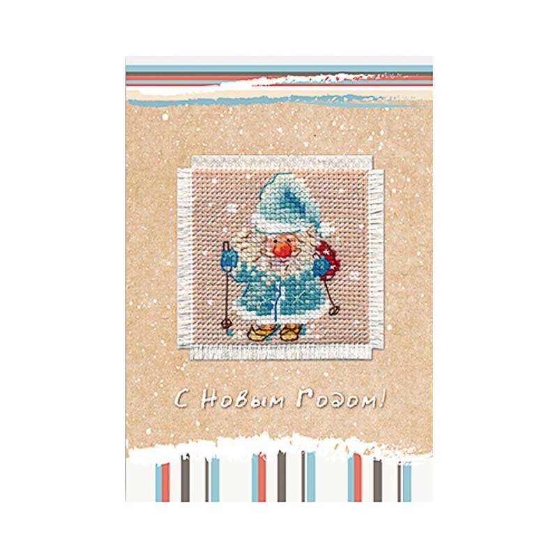 Набор для вышивания Алиса 7-01 Открытка "Дед Мороз"