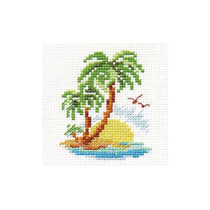 Набор для вышивания Алиса 0-155 "Пальмовый островок"