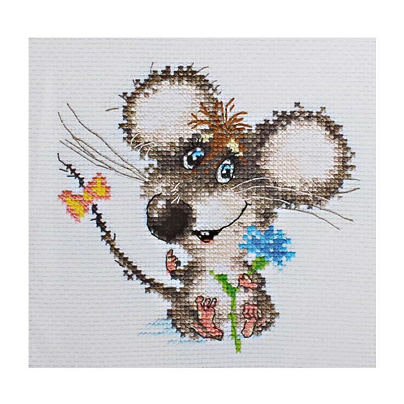 Набор для вышивания Алиса 0-077 "Влюбленный мышонок"
