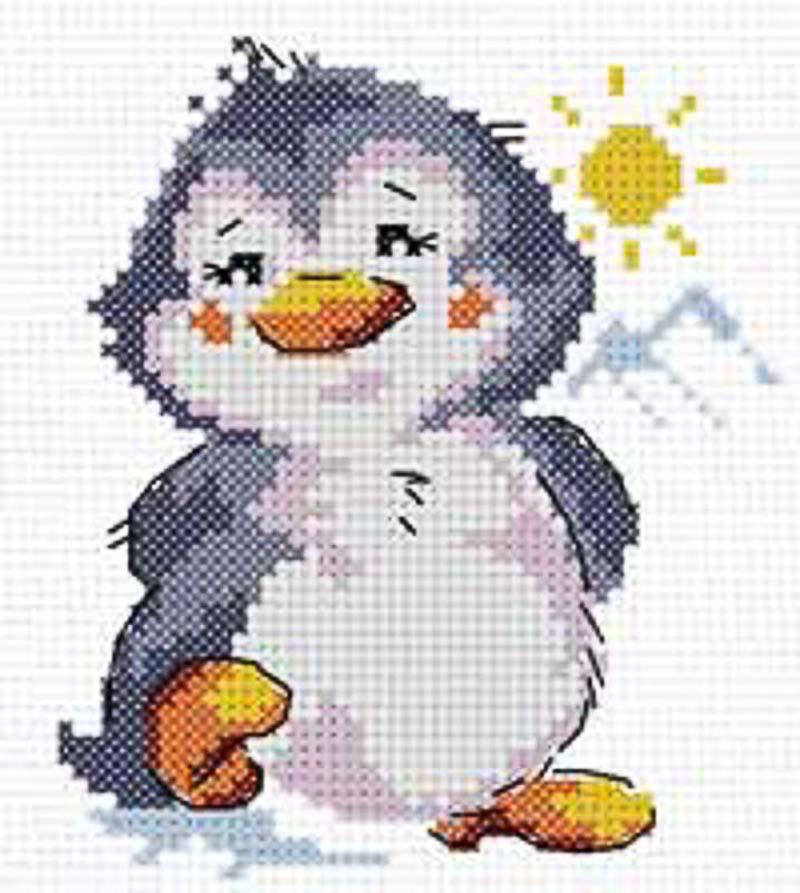 Набор для вышивания Алиса 0-032 "Пингвиненок"