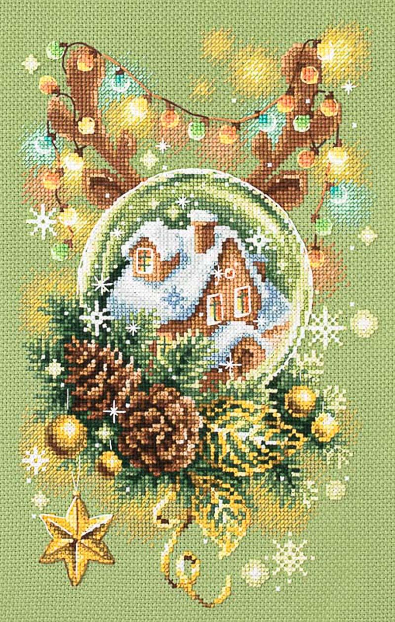 Набор для вышивания Чудесная Игла 100-245 "Светлое Рождество" 17х27 см