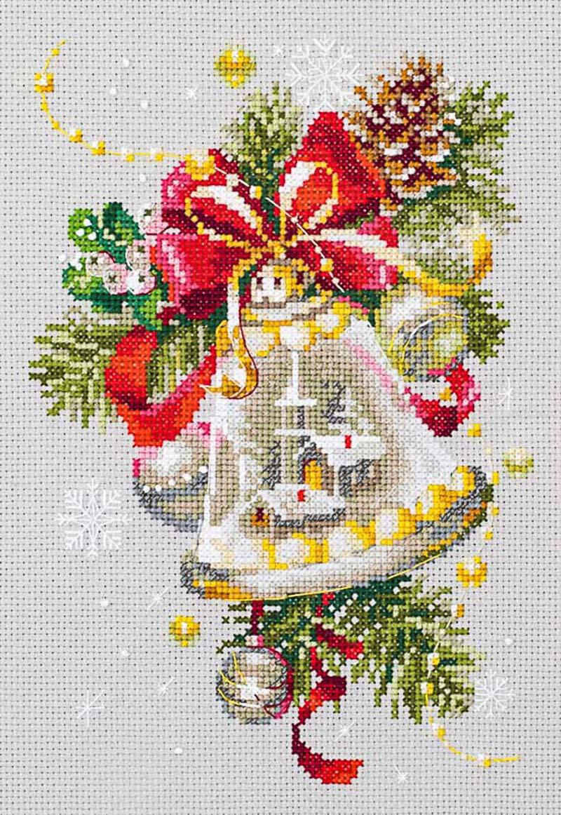 Набор для вышивания Чудесная Игла 100-232 "Рождественский колокольчик" 16х23 см